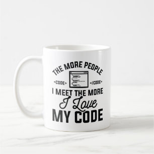 I Kärlek My Code Kaffemugg