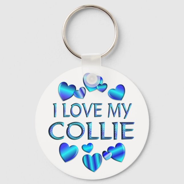 I Kärlek My Collie Nyckelring (Framsida)