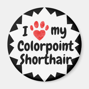 I Kärlek My Colorpoint Shorthair Cat Magnet
