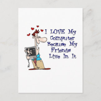 I Kärlek My Computer Vykort