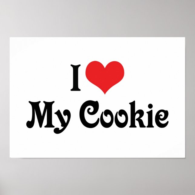 I Kärlek My Cookie Poster (Framsidan)