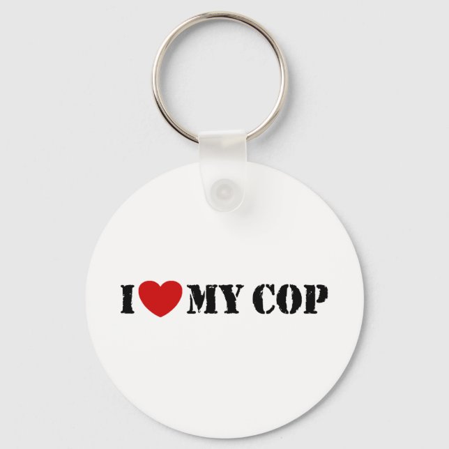 I Kärlek My Cop Nyckelring (Framsida)