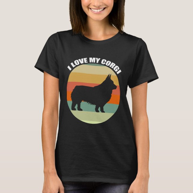 I Kärlek My Corgi 1150 T Shirt (Framsida)