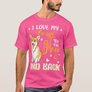 I Kärlek My Corgi Cute Hearts Corgi Hund älskare O T Shirt