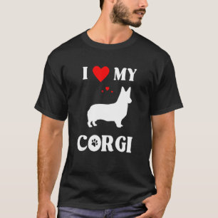 I Kärlek My Corgi Cute Hund design T Shirt
