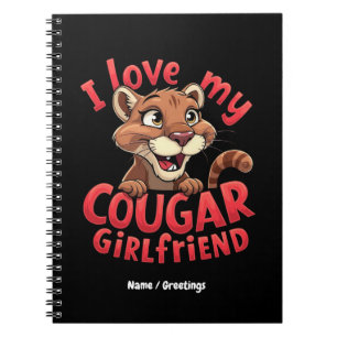 I Kärlek My Cougar Girlkompis Funny & Hearful Anteckningsbok