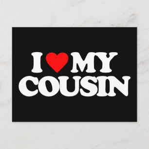 I KÄRLEK MY COUSIN VYKORT