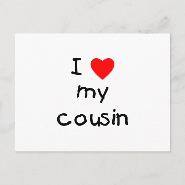 I Kärlek My Cousin Vykort (Framsida)