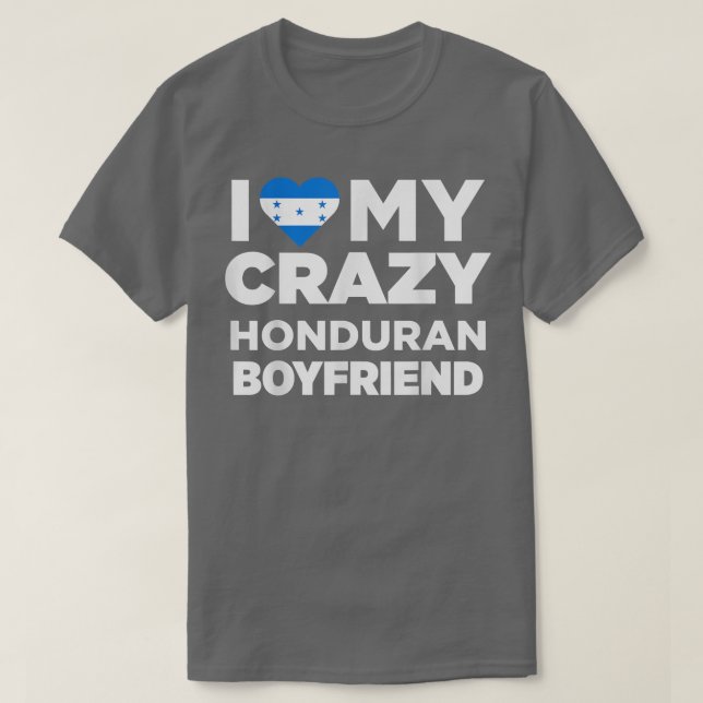 I Kärlek My Crazy Honduran Boykompis Honduras T Shirt (Design framsida)