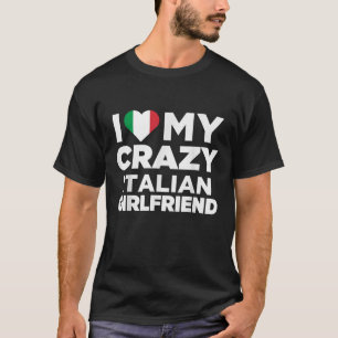 I Kärlek My Crazy Italilkompis Cute Italien Nati T Shirt