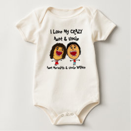 I Kärlek My Crazy Moster och farbror Tecknad T Shirt