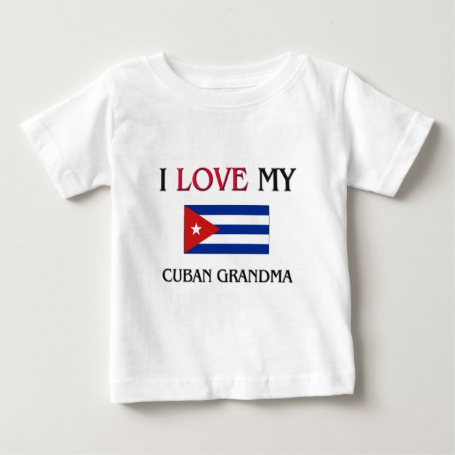 I Kärlek My Cuban Grandma Tröja (Framsida)
