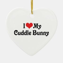 I Kärlek My Cuddle Bunny Julgransprydnad Keramik