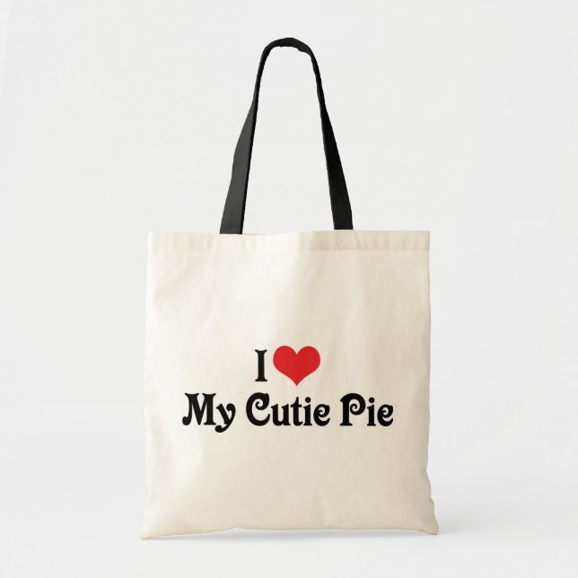 I Kärlek My Cutie Paj Tygkasse (Framsidan)