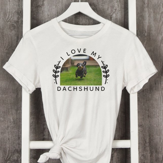 I Kärlek My dachshund Hund Photo T Shirt (Skapare uppladdad)