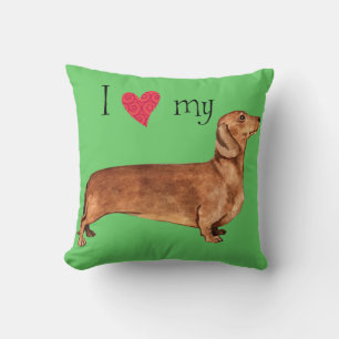 I Kärlek my Dachshund Kudde