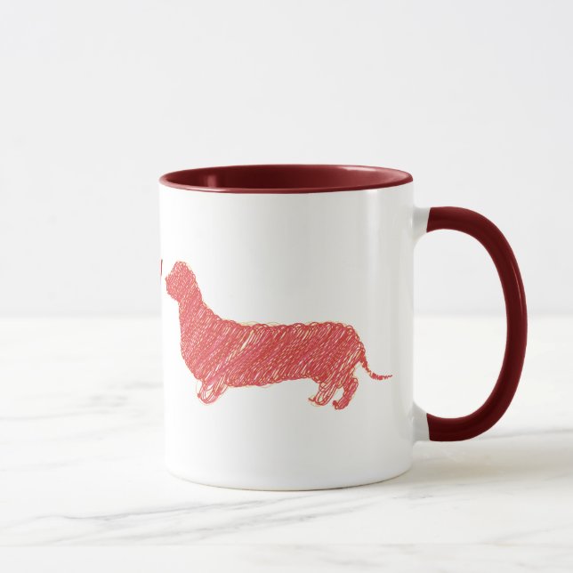 I Kärlek My Dachshund Mugg (Höger)