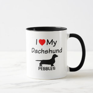 I Kärlek My Dachshund Mugg