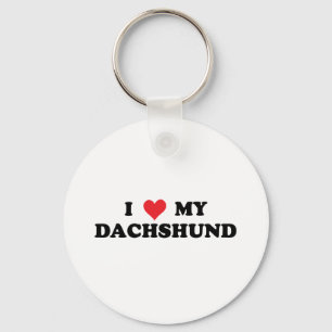 I Kärlek My Dachshund Nyckelring