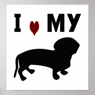 I Kärlek My Dachshund Poster