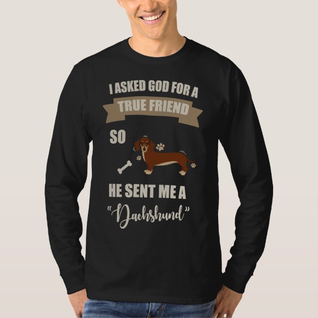 I Kärlek My Dachshund T Shirt (Framsida)