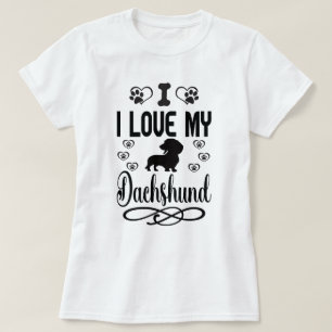I Kärlek My Dachshund: T Shirt