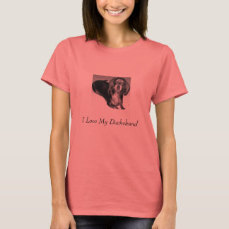 I Kärlek My Dachshund Tee Shirt