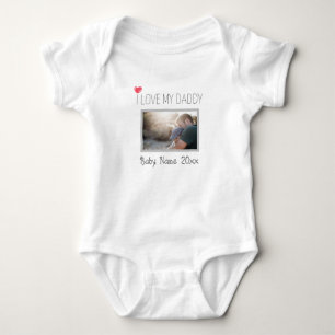 I KÄRLEK MY DADDY BABY BODYSUIT PERSONLIG T SHIRT