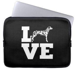 I Kärlek My Dalmatian Hund Laptop Fodral