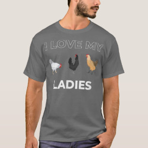 I Kärlek My Dam Funny Chicken Whisperer Farmer T Shirt