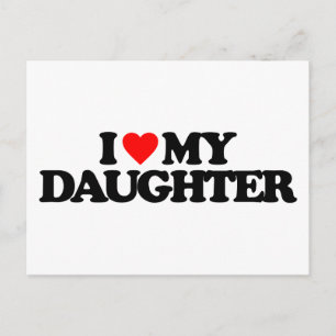 I KÄRLEK MY DAUGHTER VYKORT