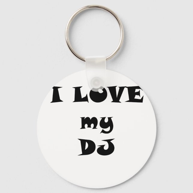 I Kärlek my DJ Nyckelring (Framsida)