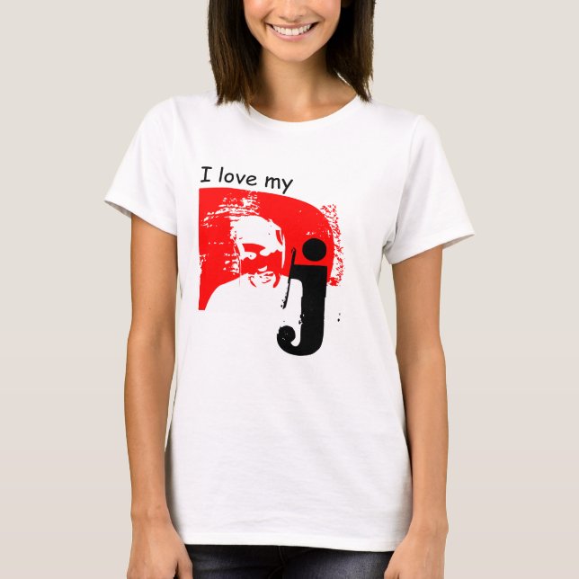 I kärlek my DJ Tee Shirt (Framsida)