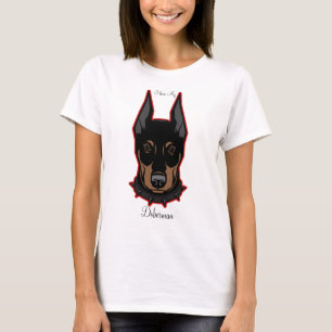 I Kärlek My Doberman Baseball Tee