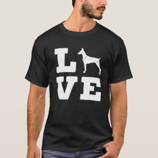 I Kärlek My Doberman Cute Animal Hund T Shirt