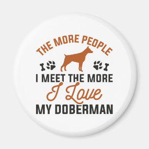 I Kärlek My Doberman Magnet