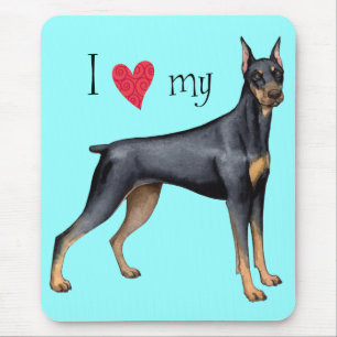 I Kärlek my Doberman Musmatta