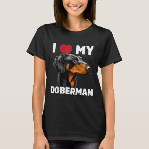 I Kärlek My Doberman T Shirt