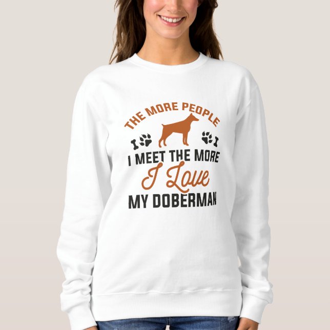 I Kärlek My Doberman T Shirt (Framsida)