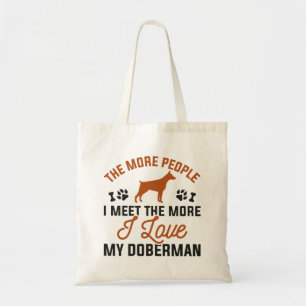 I Kärlek My Doberman Tygkasse