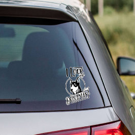 I Kärlek My Doberman Vinyl Sticker Klistermärken