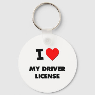 I Kärlek My Driver Licence Nyckelring