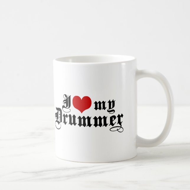 I Kärlek My Drummer Kaffemugg (Höger)