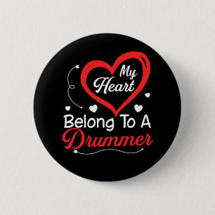 I Kärlek My Drummer Make Shirt-frukttyftar Valenti Knapp