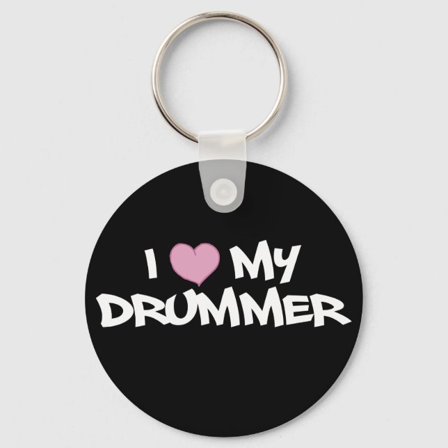 I Kärlek My Drummer Nyckelring (Framsida)