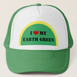 I Kärlek My EARTH Grönt - Planet Truckerkeps