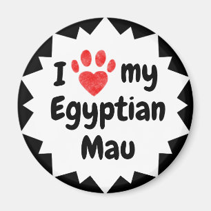 I Kärlek My Egyptian Mau Cat Magnet
