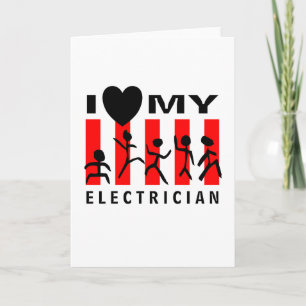 I Kärlek My Electrician Kort