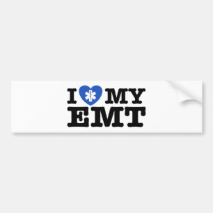 I Kärlek My EMT Bildekal