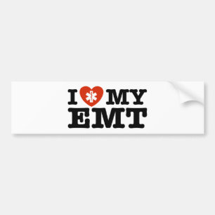 I Kärlek My EMT Bildekal